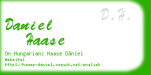 daniel haase business card